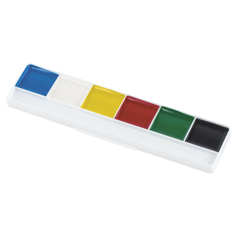 Краски акварельные ЮНЛАНДИЯ "ВЕСЕЛЫЙ ШМЕЛЬ" 6 цветов медовые без кисти 191528