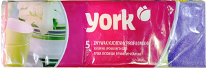 Губка для мытья посуды YORK  профилированная 5 шт /3102