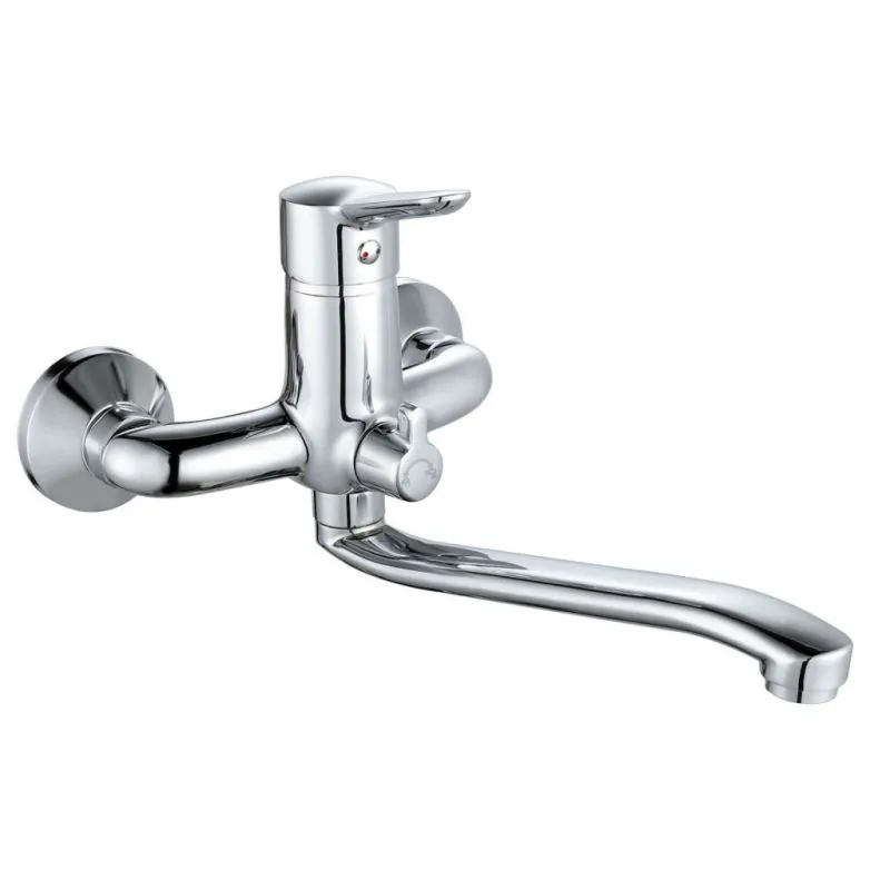 Смеситель GROSS AQUA для ванны, длинный излив 7211313C-35S Alfa/Ц0788659
