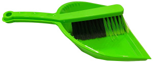 Щетка-сметка и совок с резинкой СТАНДАРТ салатовый/М5173