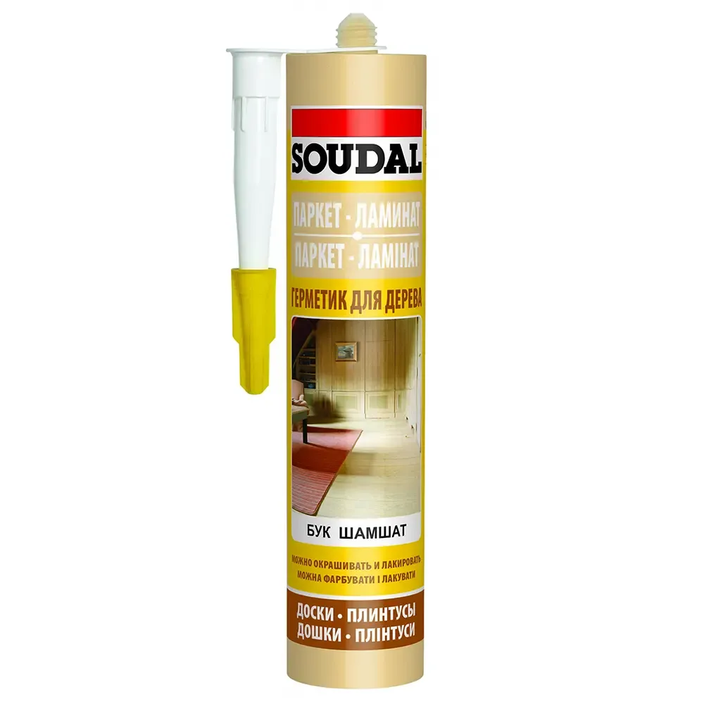 Герметик паркетный акриловый Soudal серый 290 мл/5248