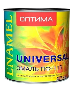 Эмаль ПФ-115 ОПТИМА 2,6 кг красная (6151)/17721