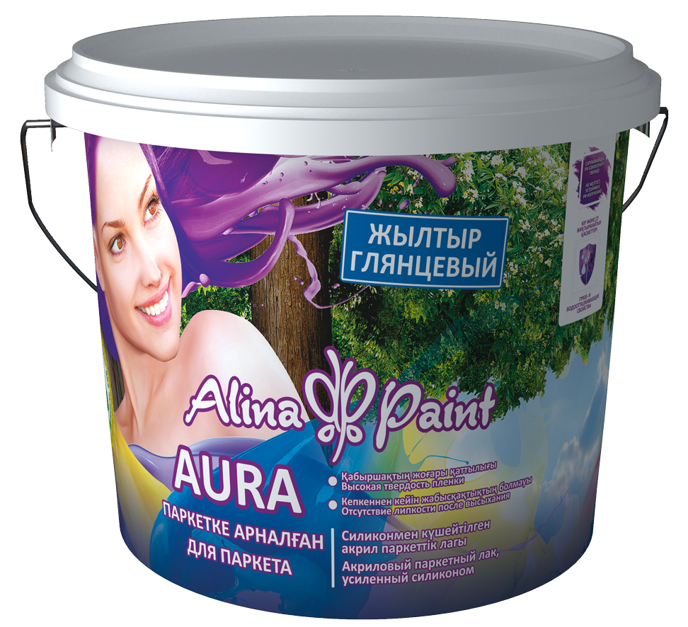 Лак акриловый, Alina Paint AURA 3кг(матовый,на водной основе)