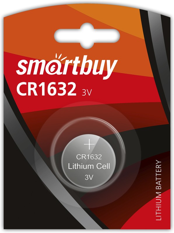 Литиевый элемент питания Smartbuy CR1632/1B (12/720) (SBBL-1632-1B)/2586