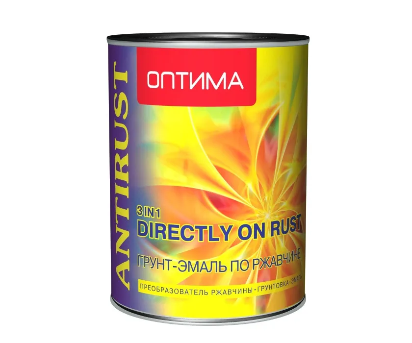 Грунт-эмаль по ржавчине 3в1 ОПТИМА 0,9 кг голубая (8915)/15492