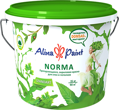 Краска водоэмульсионная Alina Paint NORMA Stronga 25 кг /5271