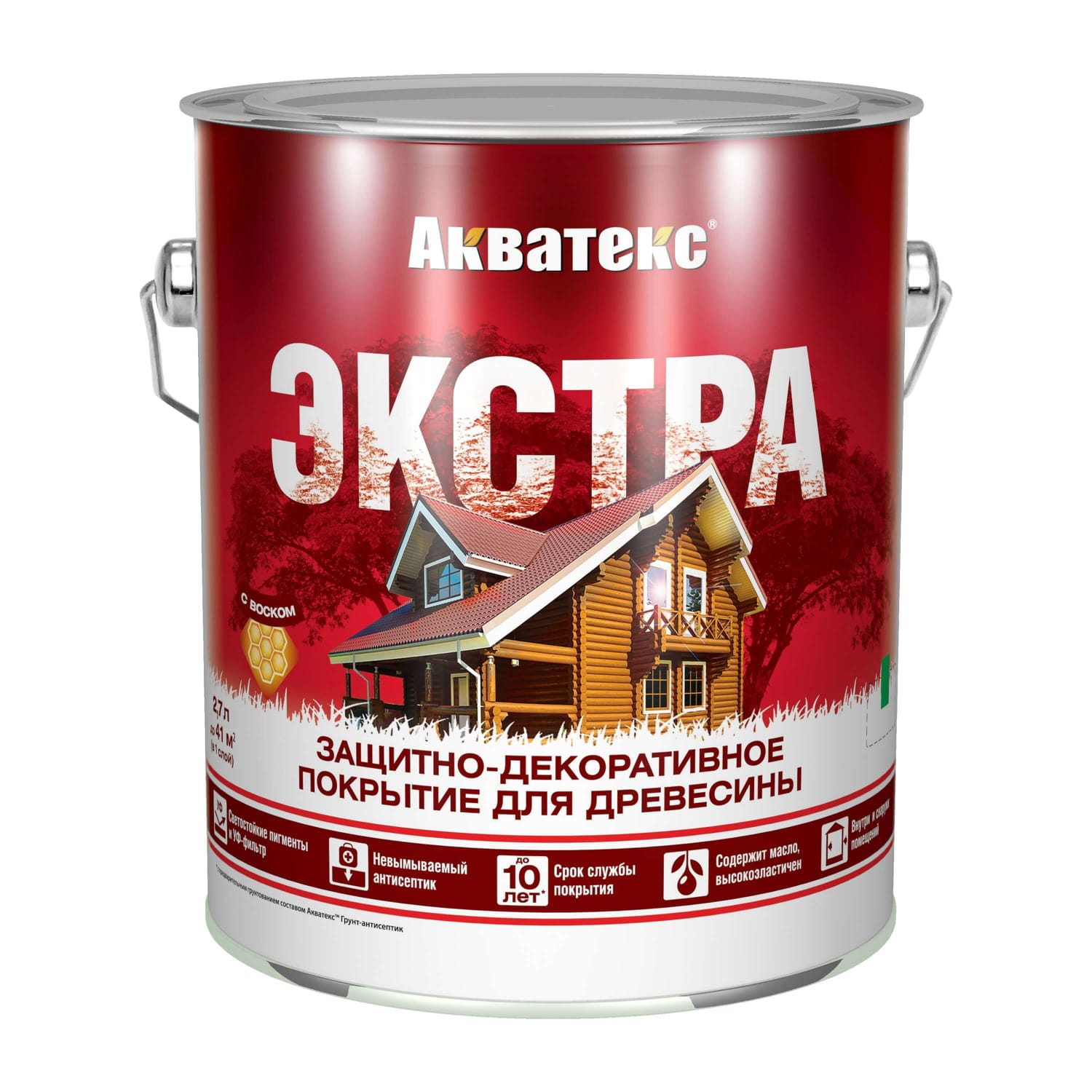 Текстурное покрытие Акватекс Экстра 2,7 л красное дерево/1349