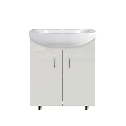 Тумба Енисей Классик Breeze 60, напольная, 2 двери, белая/234367