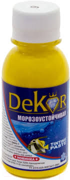 Паста колер DEKOR №9 подсолнух 100гр