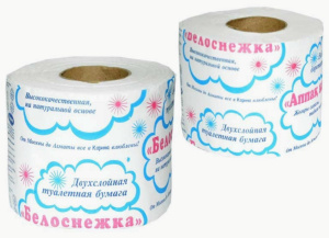 Туалетная бумага "Белоснежка"  облака 