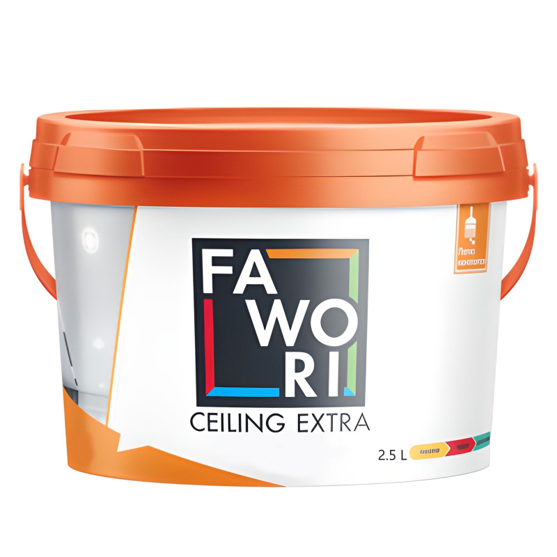 Краска для потолка FAWORI CEILING EXTRA 2,5л, акриловая, матовая, экстра белая 2760