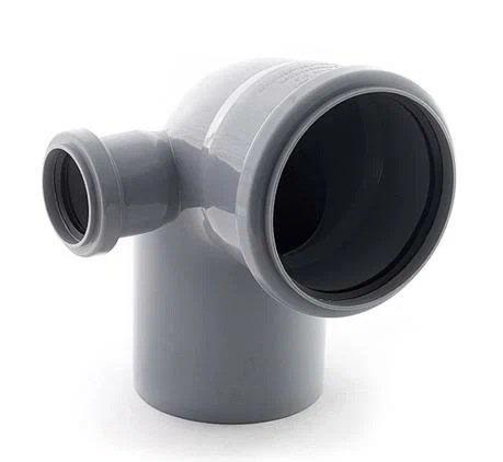 Отвод канализационный 110/50 мм 90°(180° тыл) серый/11362
