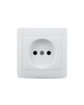 Розетка 1-я белая 8007-46 KANSO TEKLED Electric/303-03072