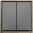 Выключатель 2кл с/у серый SAKURA TEKLED Electric 282-03312