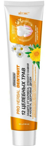Dentavit зубная паста ,12 целебных трав160г