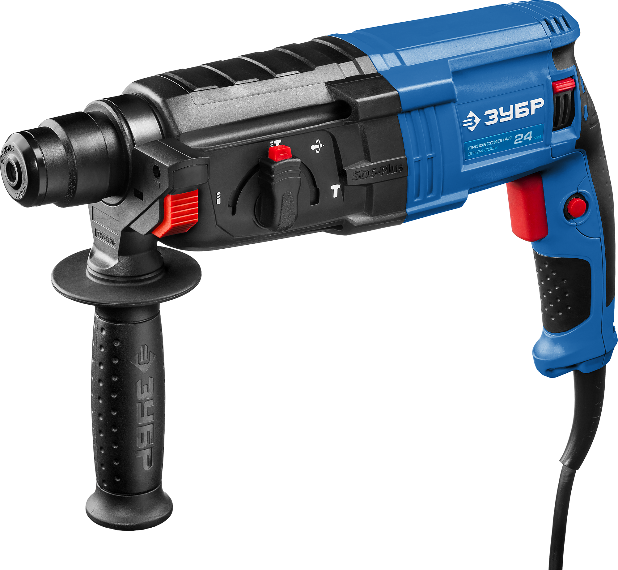 Перфоратор ЗУБР ЗП-24-750, SDS-plus, 750Вт, кейс