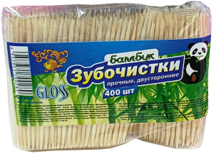 Зубочистки Бамбуковые Gloss, 400 шт в упаковке/3360