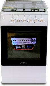 Газоэлектрическая плита SHIVAKI Apetito 50 10-E КП Белый KZ/27236