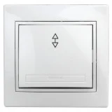 Выключатель Intro Plano 1-103-01 1кл 10А 250В IP20 СУ белый/7720