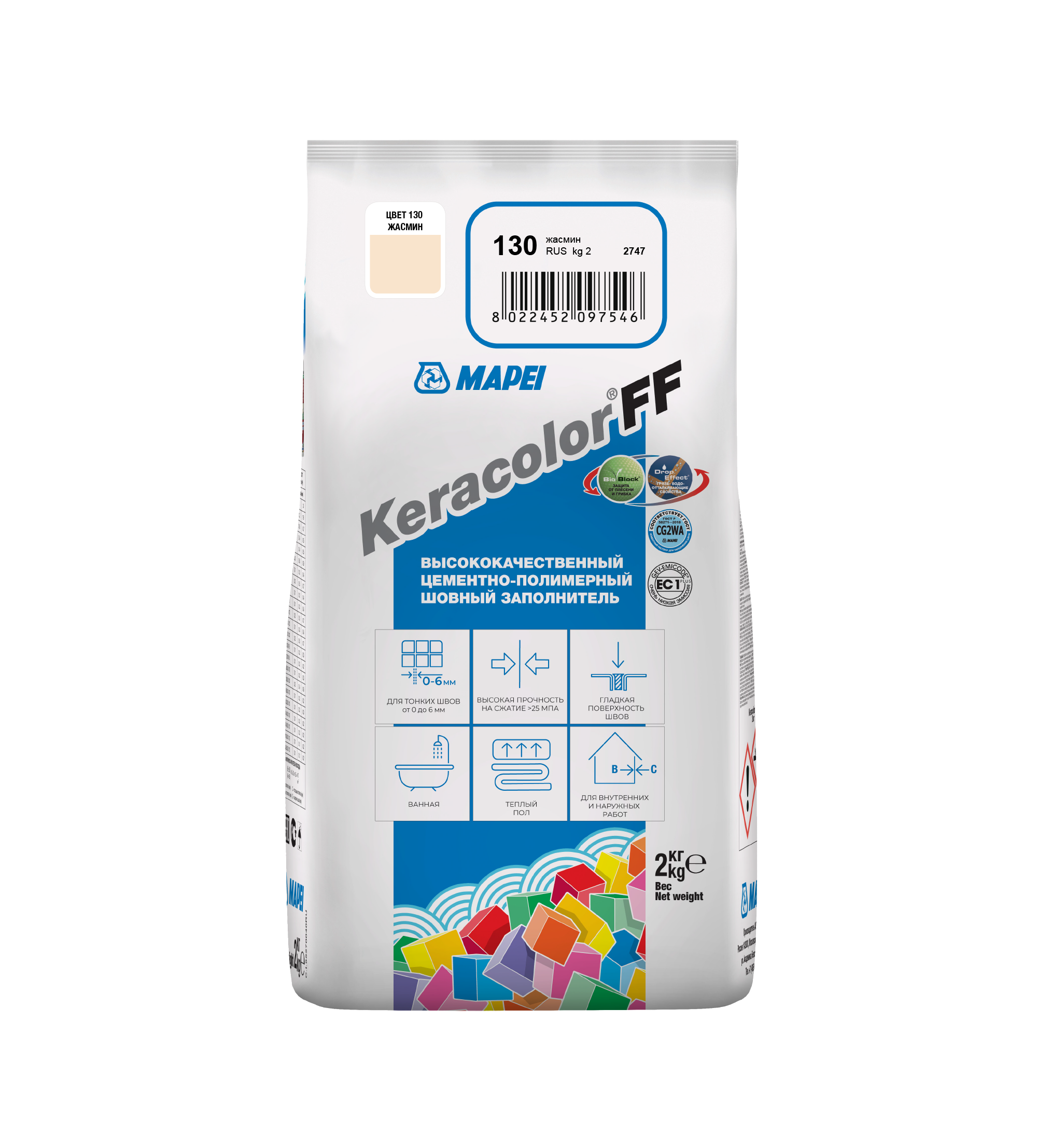 Затирка KERACOLOR FF№130 ALU 2кг /2465