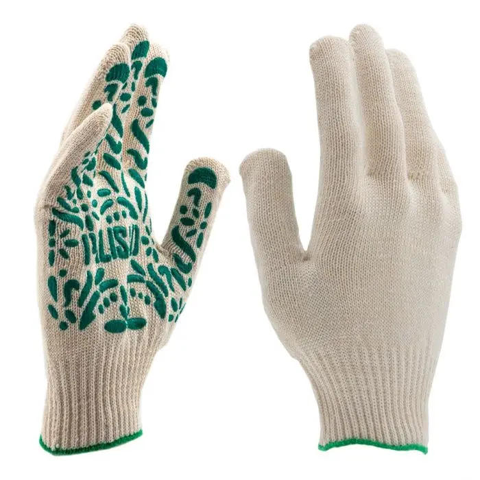 Перчатки садовые х/б, ПВХ "летний сад" /PALISAD 67771