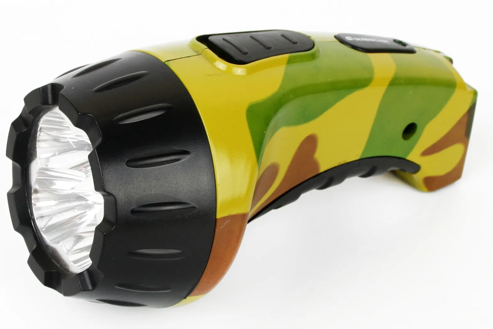 Фонарь LED 3804ML аккум.220В милитари. 4LED SLA пластик, коробка Ultraflash/0063
