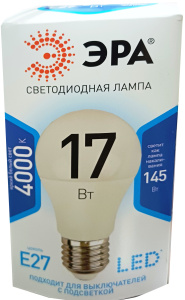 Лампа светодиодная ЭРА LED А60-17W-860-Е27 (холод.)/1672