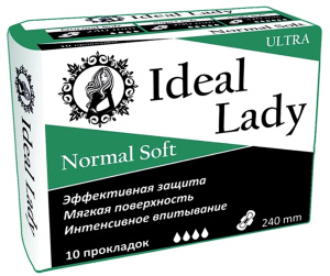 IDEAL LADY прокладки гигиенические Normal Soft Dual, 20 шт 