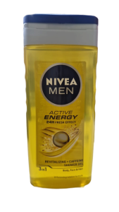 Гель для душа BOOST 3в1 для тела. лица, волос серии Nivea men 250мл./92839-1