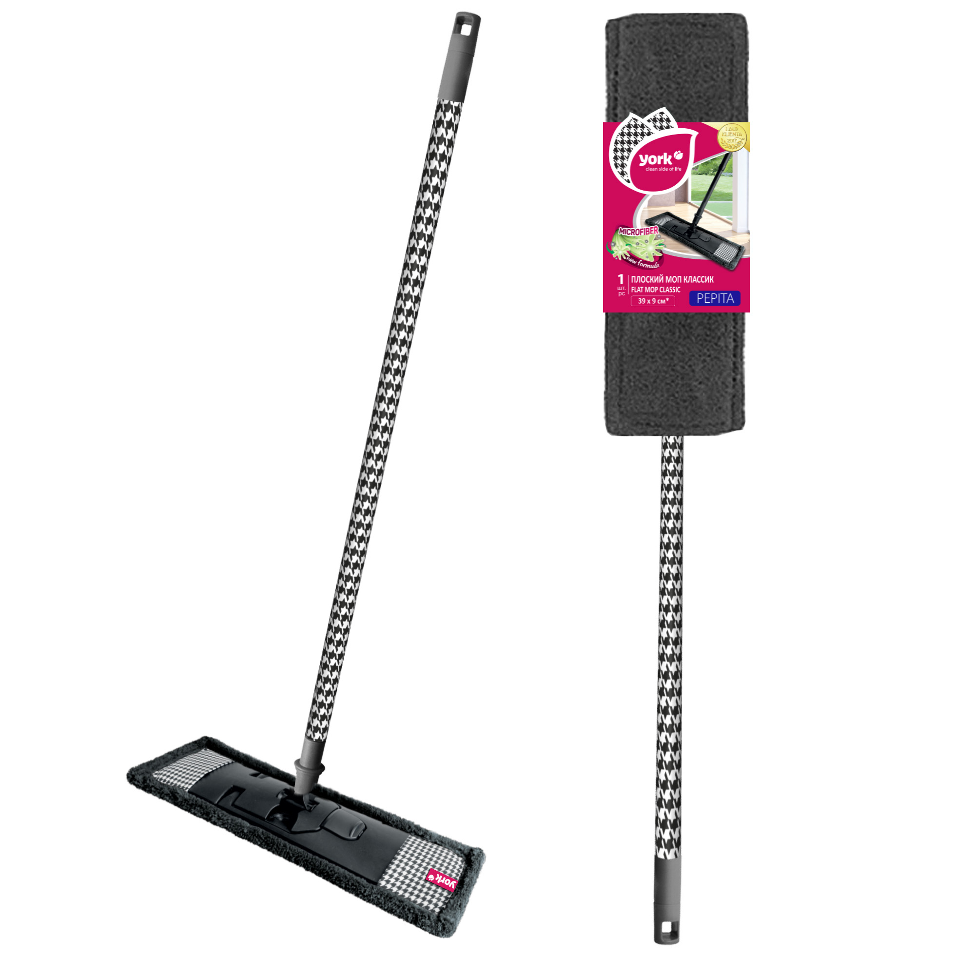 MOP CLASSIK PEPITA с телескопической рукояткой 130см