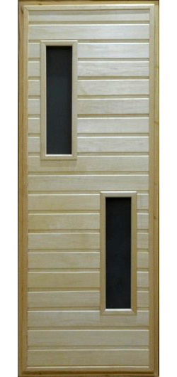 Дверь банная липа (остекл.) "Тип-2" 1800*700мм