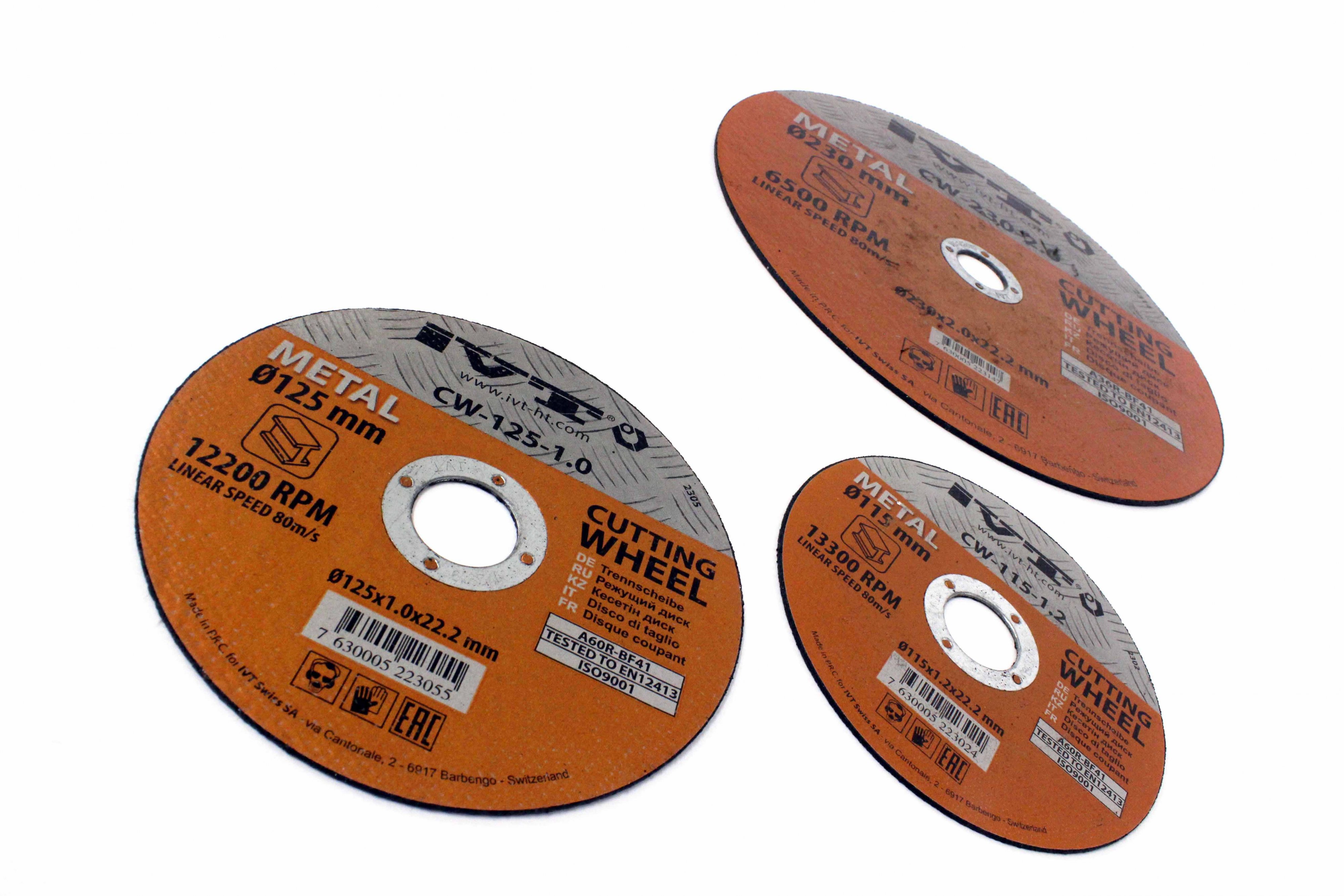 Диск отрезной по металлу IVT CW 125*1,0/6447/2305