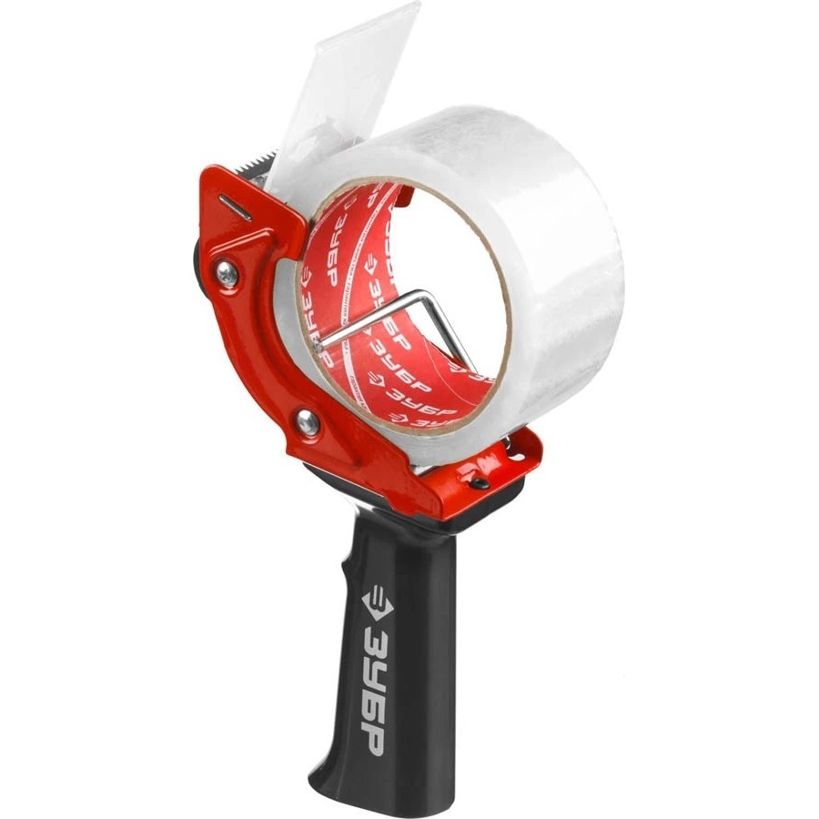 Диспенсер для клеящих лент ЗУБР пластмассовая рукоятка 50мм/1201