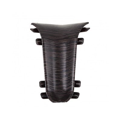 Угол внутренний для плинтуса Идеал 302 Венге черный /6583