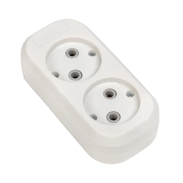 Колодка бытовая 2гн 10А/2,2кВт б/з SBE-10-2-00-N/3877