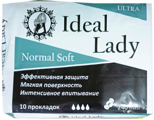 IDEAL LADY прокладки гигиенические Normal Soft, 10 шт /18567