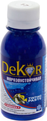 Паста колер DEKOR №17 синий 100гр/3300