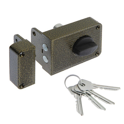 Замок накладной СТАНДАРТ ЗН1-3С бронза /7438