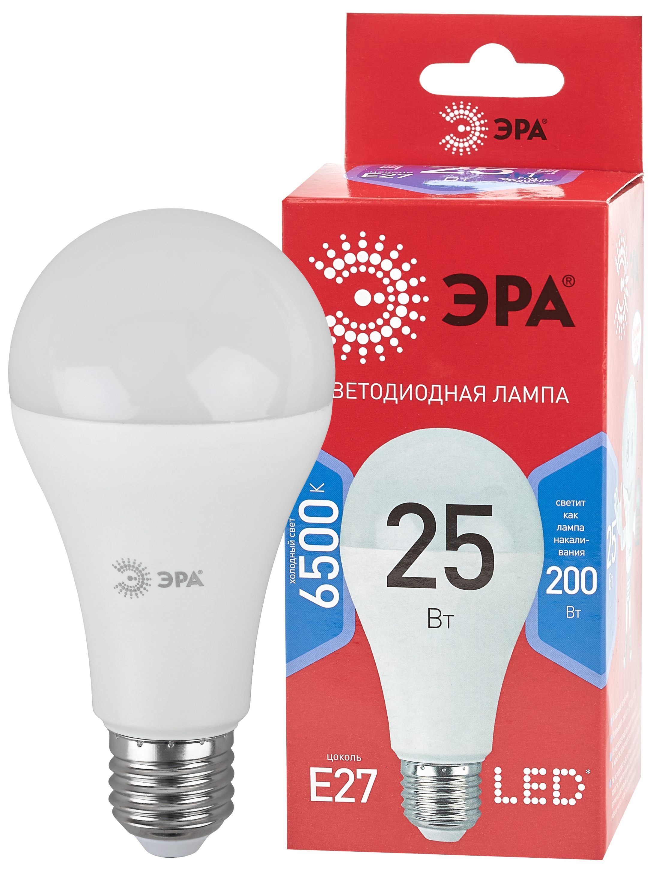 Лампа LED ЭРА А65-25W-865-E27 R ECO 8754 холод.свет
