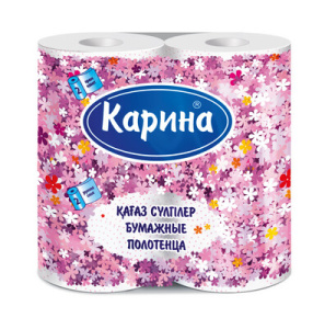 Полотенца бумажные "Карина" 16 метров 2 рулона/1518