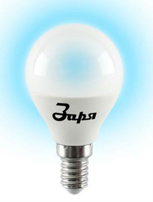 Лампа LED ЗАРЯ G45/6W/6400К/Е14 Стандарт /1362
