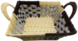 Хлебница-корзинка квадратная с ручками