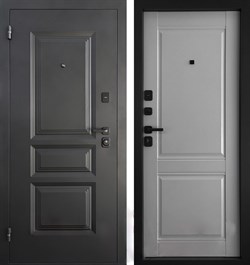 Дверь АРКТИК КЛАССИКА-2050/880/L Муар черный 999 Арктик ЦП-014/0196