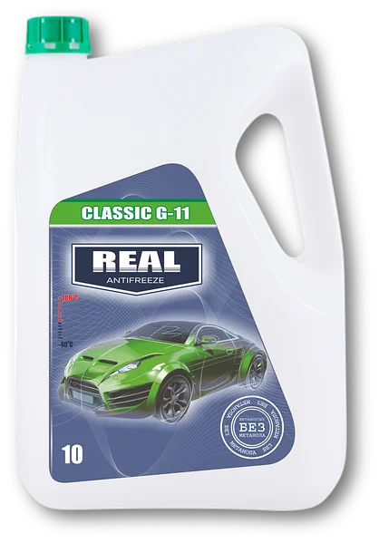 Антифриз REAL CLASSIC G-11 зеленый 9 кг/0018