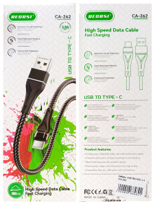 Кабель USB RECRSI 3 A /CA-262