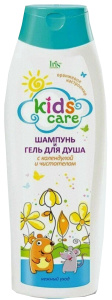 Детский шампунь и гель для душа КАЛЕНДУЛА И ЧИСТОТЕЛ kids care 400 ml
