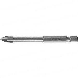 Сверло по кафелю, керамике,стеклу c 4-мя лезвиями 8 мм,STAYER Professional/2985-08