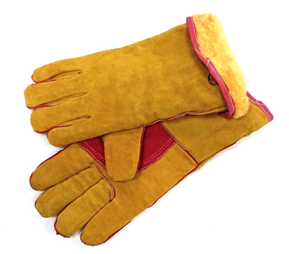 Краги сварщика с мехом утепленные (зима)