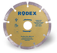 Диск алмазный отрезной RODEX 125*2,0*22,2 мм сегментированный для сухой резки /RRA125