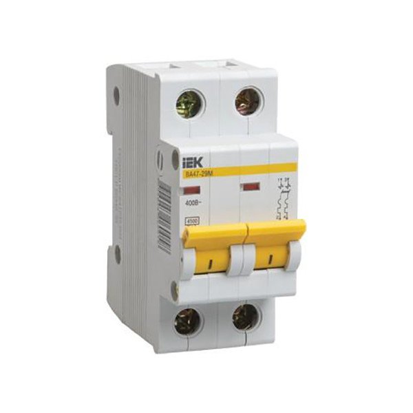Автомат IEK ВА 47-29 2Р 25А MVA20-2-025-C /16955/3258